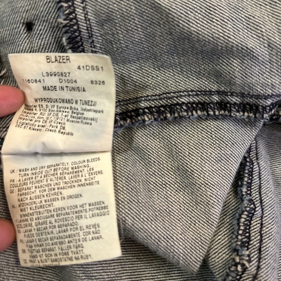 LEE Denim Blazer Size Medium - Picture 9 of 9